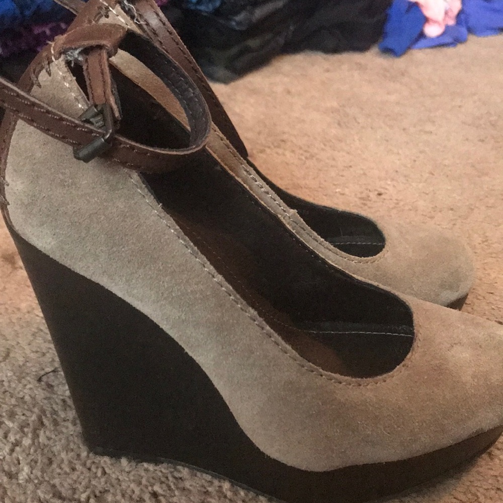 Calvin Klein strapped wedges